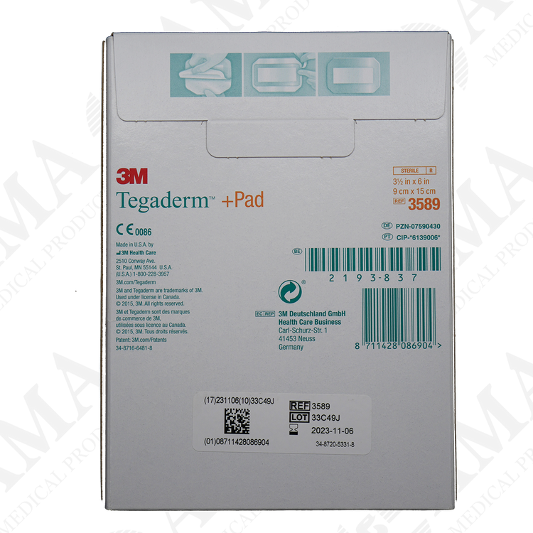3M Tegaderm Film Dressing with Pad