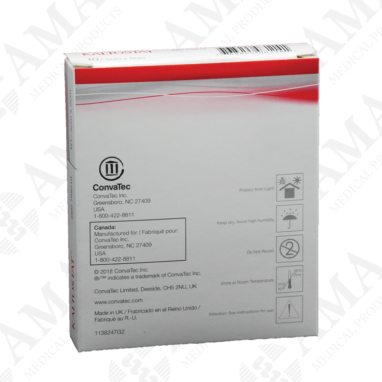 Convatec Kaltostat Calcium-Sodium Alginate Wound Dressing 5x5cm