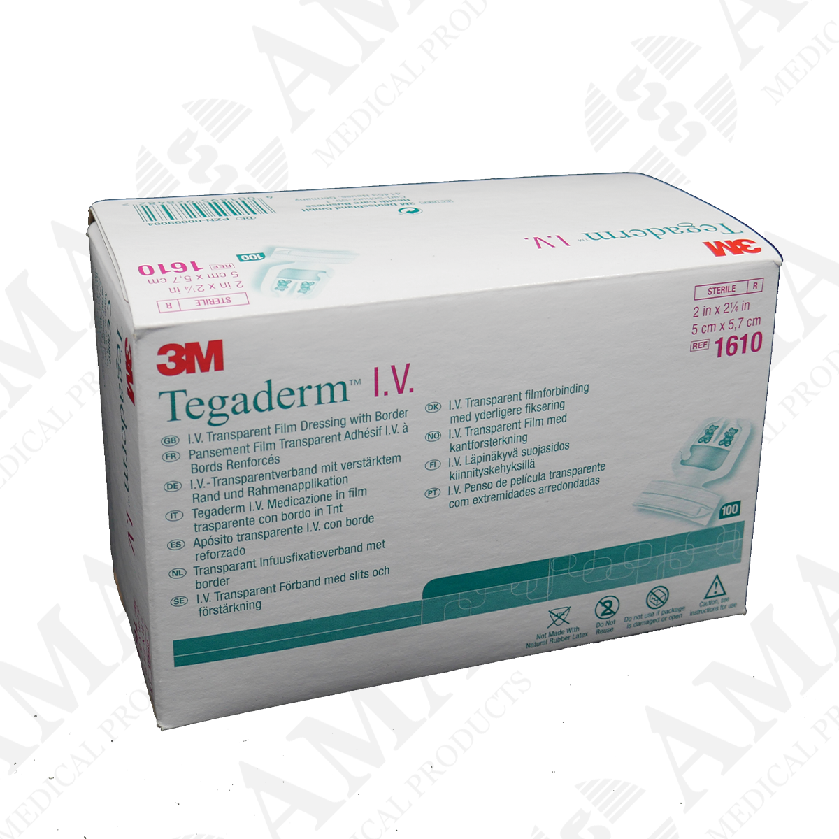 3M Tegaderm 1610 Paediatric IV Transparent Film Dressing 5 x 5.7cm
