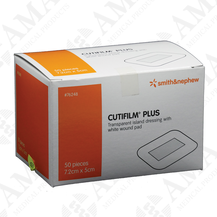 Smith & Nephew Cutifilm Plus Waterproof Film Island Dressing 5x7.2cm