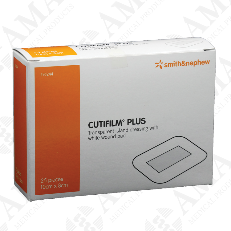 Smith & Nephew Cutifilm Plus Waterproof Film Island Dressing 8 x 10 cm