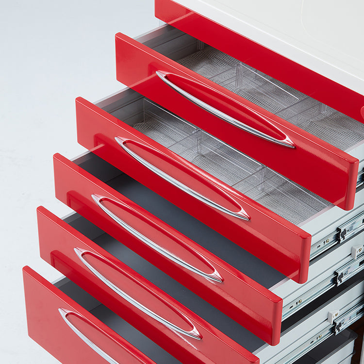 Pacific Medical Emergency Cart - Resuscitation (Red)