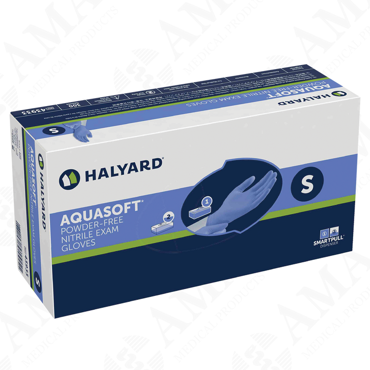 Aquasoft Nitrile Examination Glove Powder Free Non Sterile - (Various Sizes)