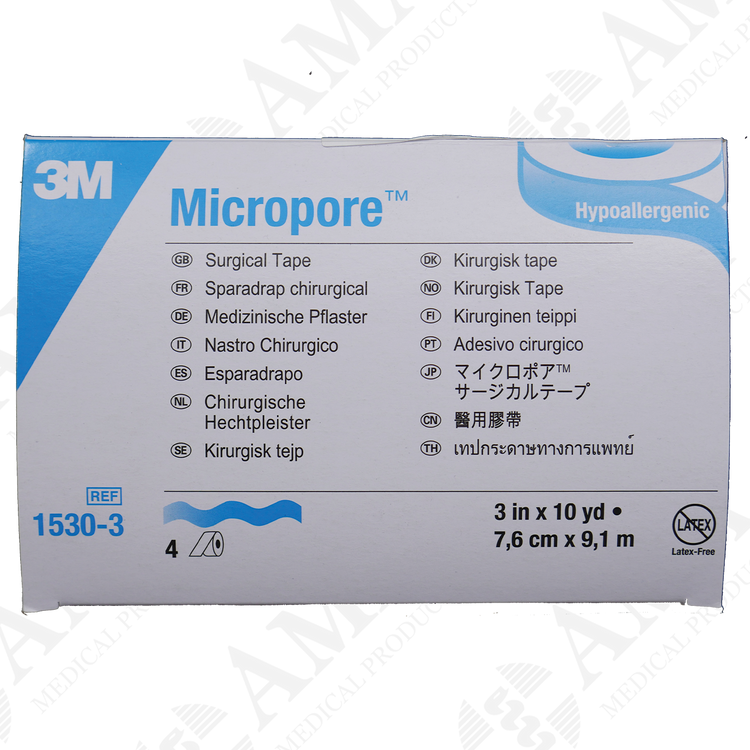 3M Micropore Paper Surgical Tape - White