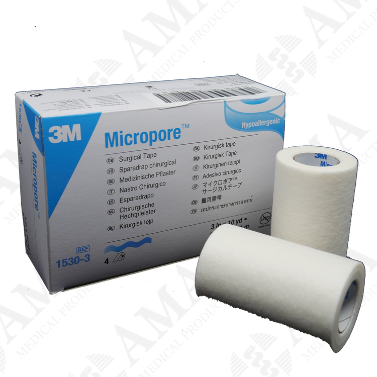 3M Micropore Paper Surgical Tape - White