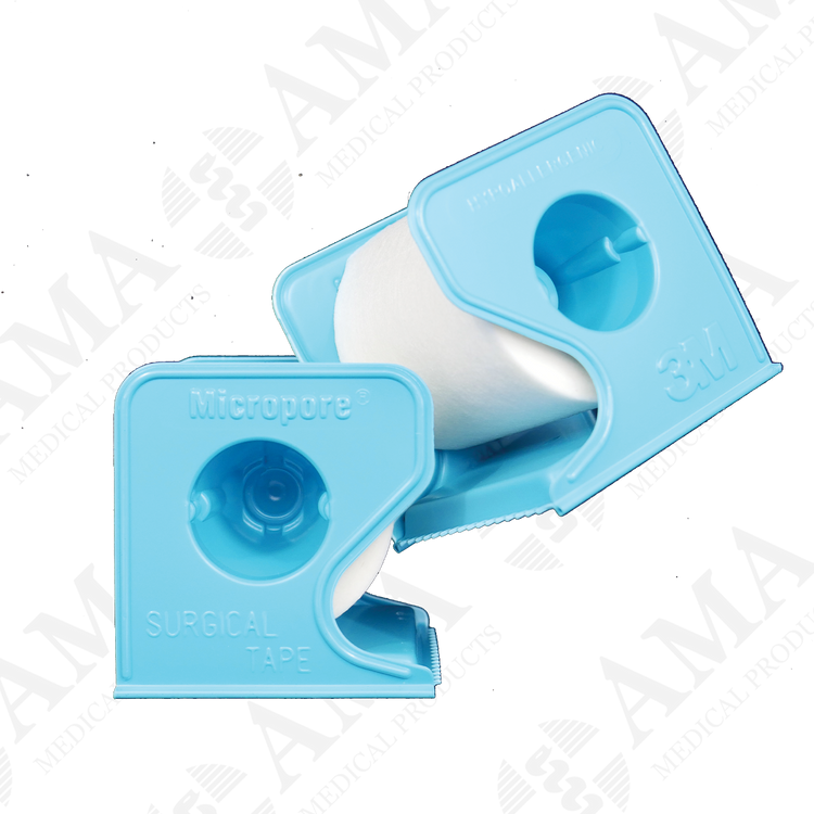 3M Micropore Paper Surgical Tape - White with Dispenser