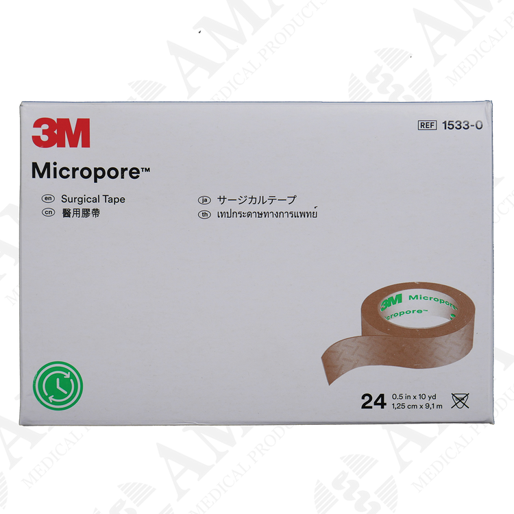 3M Micropore Paper Surgical Tape - Tan
