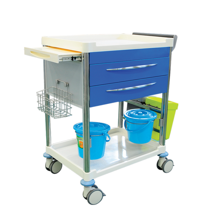 Pacific Medical Dressing Trolley Cart 2 Drawers 2