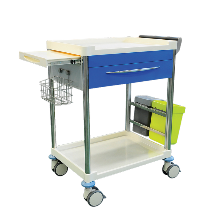 Pacific Medical Treatment Trolley Cart 1 Drawer with Bins 1