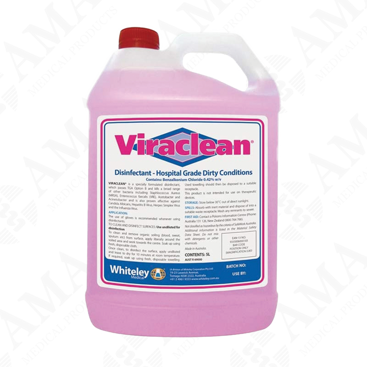 Whiteley Viraclean 5 Ltr Hospital Grade Disinfectant