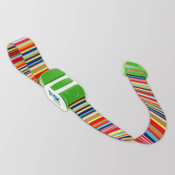 Task Medical Classic Tourniquet with Multi-Coloured Ribbon (25mm wide) Latex-Free Non-Sterile