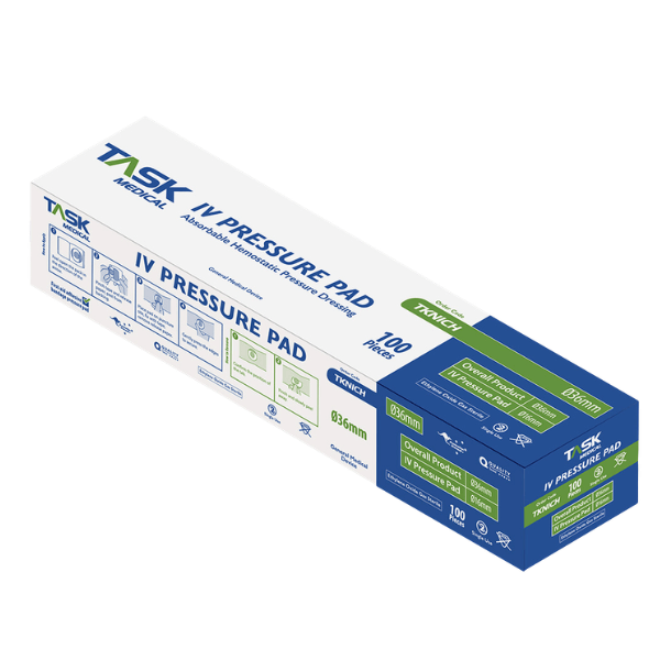 Task Medical IV Pressure Pad Round (36mm) Latex-Free Sterile