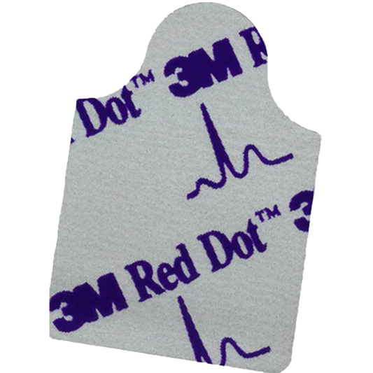 3M Red Dot Resting Tab Style ECG Electrode 2x3cm (2360)