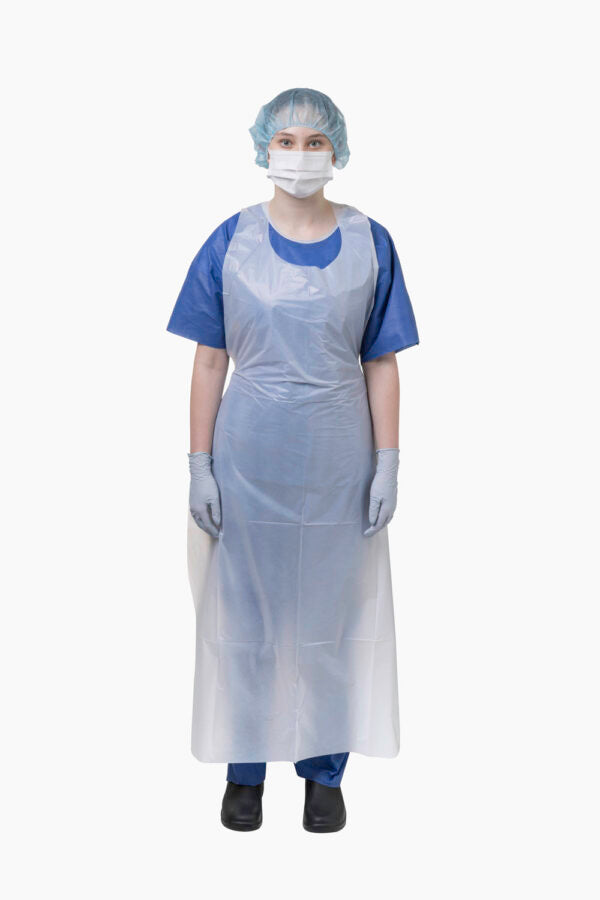 Disposable Apron White Regular (81cm x 132cm)