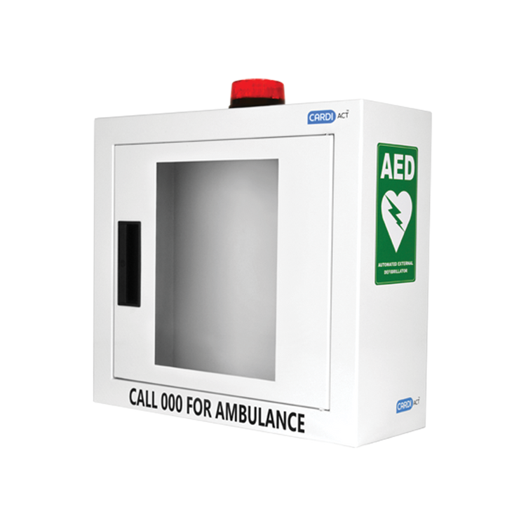 CardiAct Defibrillator Cabinet with Strobe and Alarm