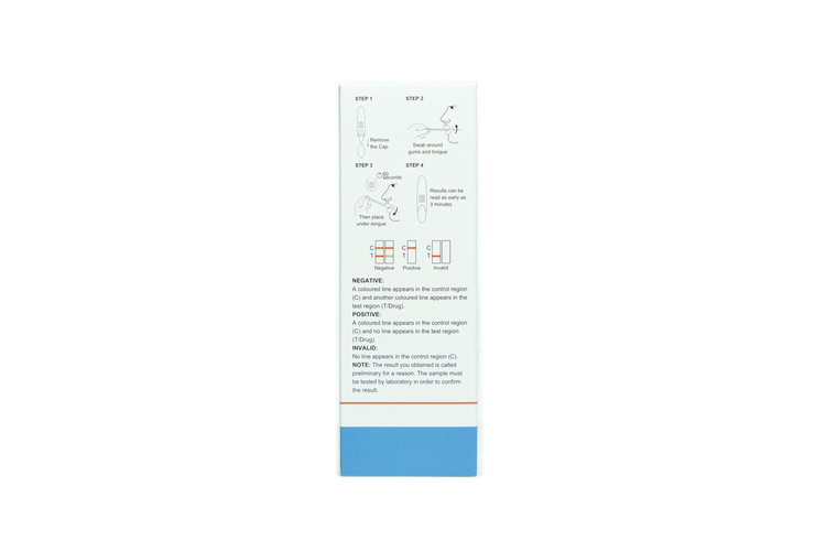 AHPC Multi-Drug 6 Drugs RapidTest (Oral  Fluid)OPI50/COC50/AMP50+MET50/BZO10+THC 15 Box/7 Tests