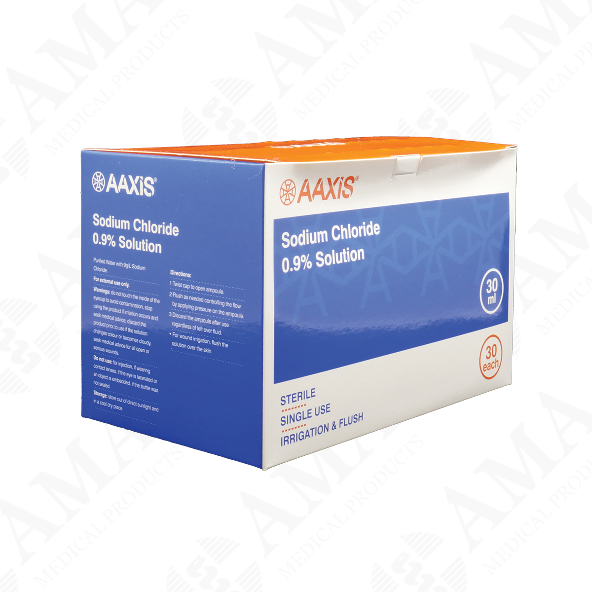 Aaxis Aaxis Sodium Chloride Irrigation Solution 0.9% 30ml Ampoules
