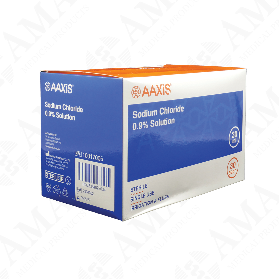 Aaxis Sodium Chloride Irrigation Solution 0.9 30ml Ampoules