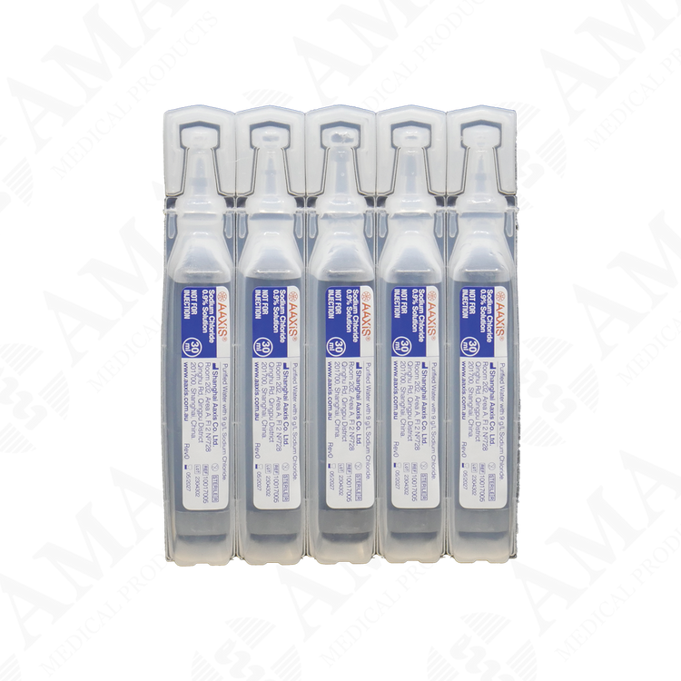 Aaxis Sodium Chloride Irrigation Solution 0.9% 30ml Ampoules