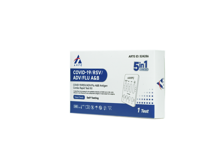 AHPC 5-in-1 COVID-19, RSV, Influenza A/B & Adenovirus Rapid Antigen Test
