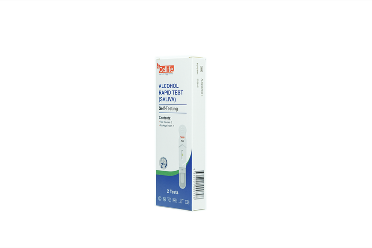 Cellife  Alcohol (ALC 0.02%) Rapid Test Device(oral Fluid) Box/2 Tests
