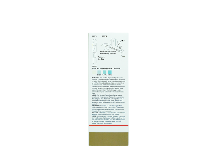 AHPC Alcohol (ALC 0.02%) Rapid Test Device (oral Fluid) Box/2 Tests