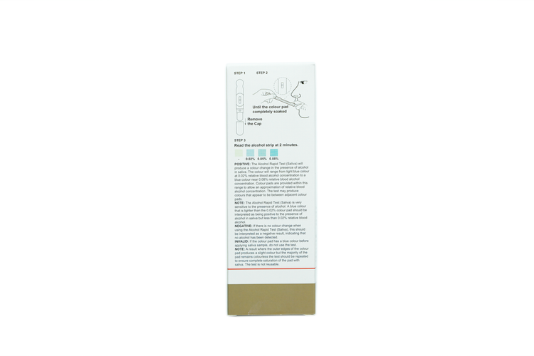 AHPC Alcohol (ALC 0.02%) Rapid Test Device (oral Fluid) Box/7 Tests