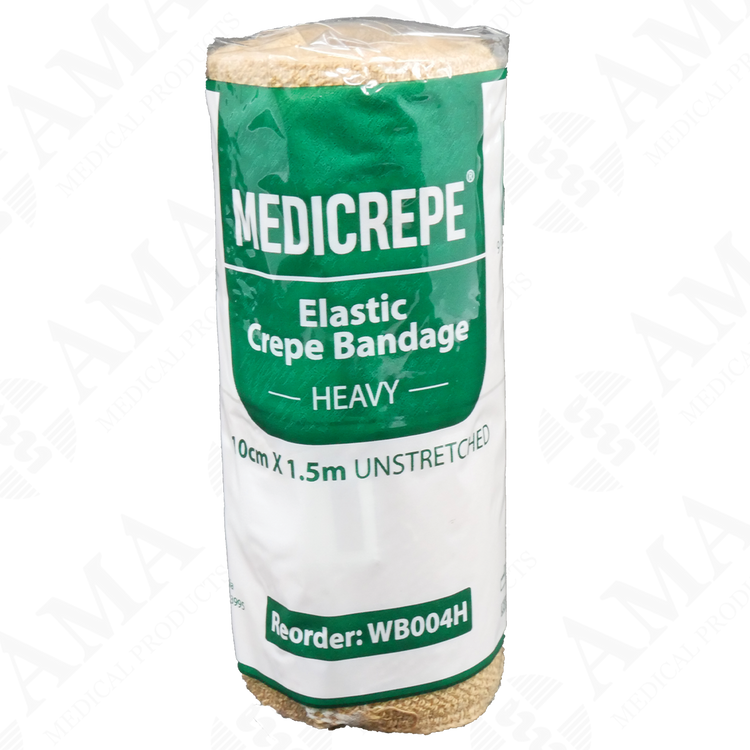 Medicrepe Elastic Crepe Bandage Heavy Tan Non-Sterile (Various Sizes)