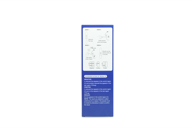 Cellife Multi-Drug 6 Drugs RapidTest (Oral  Fluid)OPI50/COC50/AMP50+MET50/BZO10+THC 15 Box/2 Tests