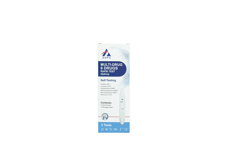 Cellife Multi-Drug 6 Drugs RapidTest (Oral  Fluid)OPI50/COC50/AMP50+MET50/BZO10+THC 15 Box/2 Tests