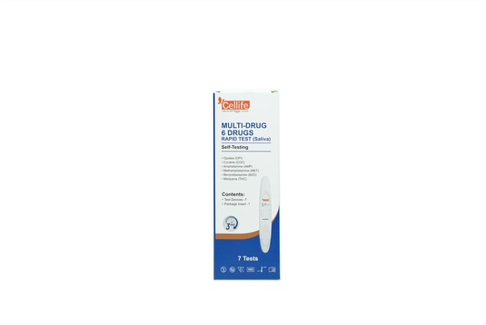 Cellife 6-Drug Oral Fluid Rapid Test – OPI/COC/AMP/MET/BZO/THC