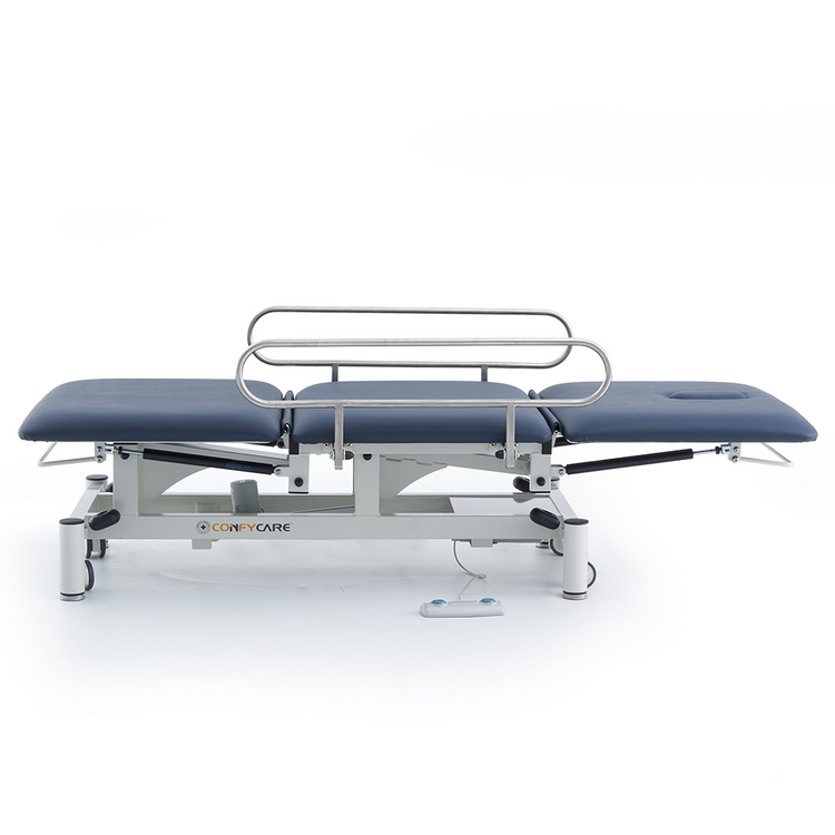 Pacific Medical 3 Section Medical Treatment Couch with Side Rails