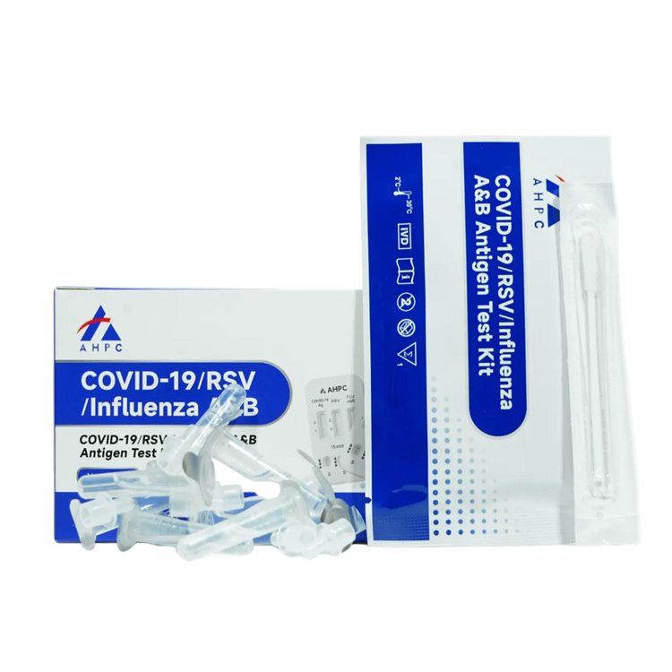 AHPC 4-in-1 COVID-19, RSV & Influenza A/B Rapid Antigen Test Kit