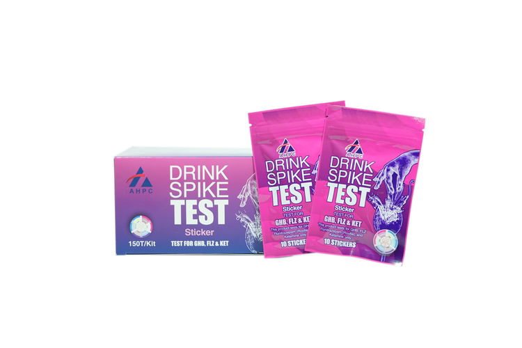 AHPC Drink Check Test (KET4mg/ml+FLZ250µg/ml+GHB12mg/ml) Packet/10 Tests