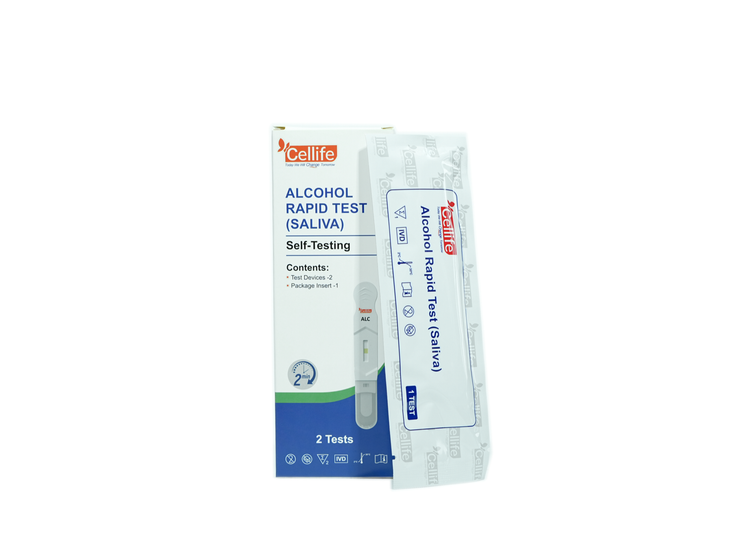 Cellife  Alcohol (ALC 0.02%) Rapid Test Device(oral Fluid) Box/2 Tests