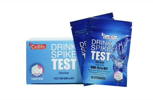 Cellife Drink Check Test(KET4mg/ml+FLZ250µg/ml+GHB12mg/ml) Packet/10 Tests