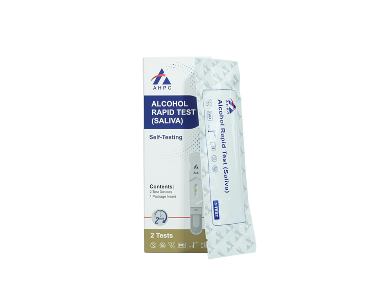 AHPC Alcohol (ALC 0.02%) Rapid Test Device (oral Fluid) Box/2 Tests