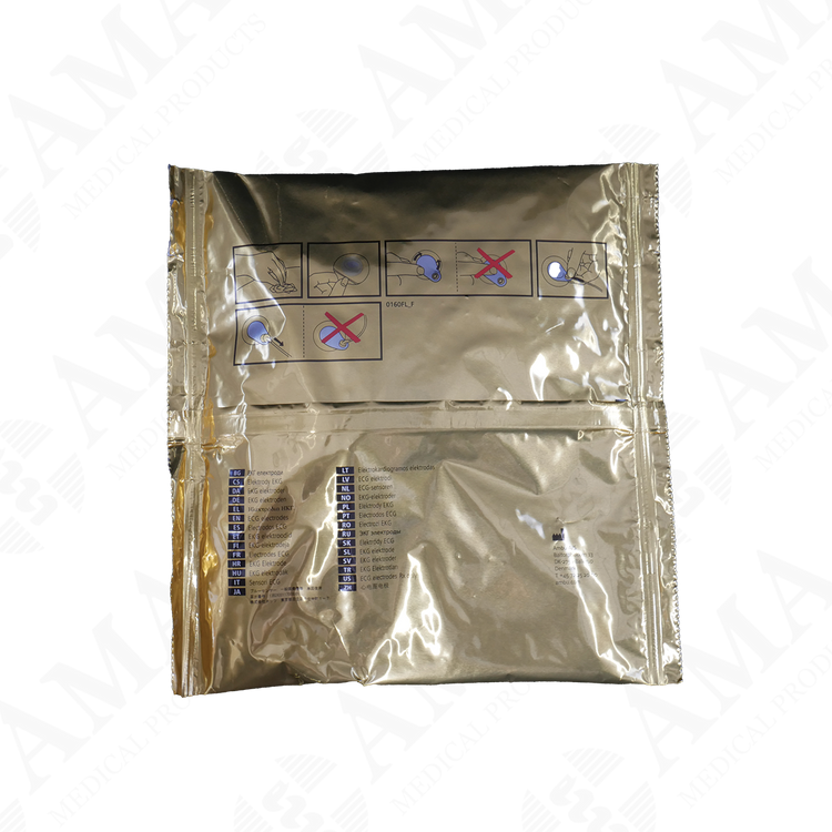 BlueSensor M ECG Electrode 3.4 x 4.8cm 4mm Connector Wet Gel