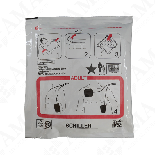 Schiller Adult Electrode Pads for FRED Easy - FRED Easy Life Defibrillator (0-21-0003)