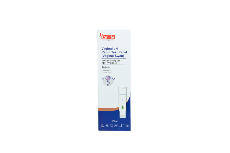Cellife Vaginal pH Rapid Test Panel (Vaginal Discharge) 1 Single Test