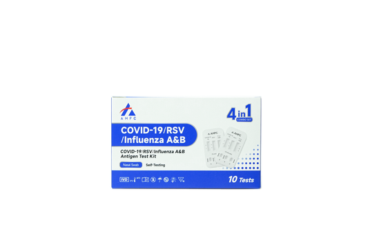 AHPC 4-in-1 COVID-19, RSV & Influenza A/B Rapid Antigen Test Kit