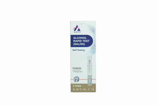 AHPC Alcohol (ALC 0.02%) Rapid Test Device (oral Fluid) Box/2 Tests