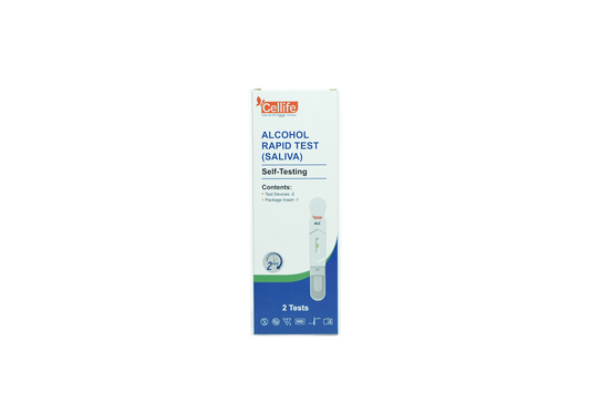 Cellife  Alcohol (ALC 0.02%) Rapid Test Device(oral Fluid) Box/2 Tests