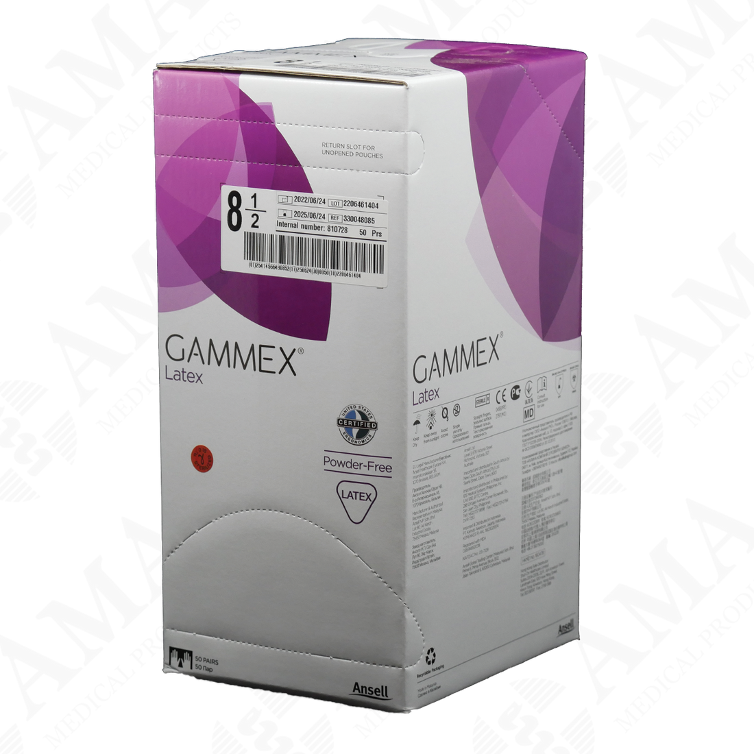 Ansell Gammex Latex Powder Free Sterile Sterile Surgical Glove (Variou