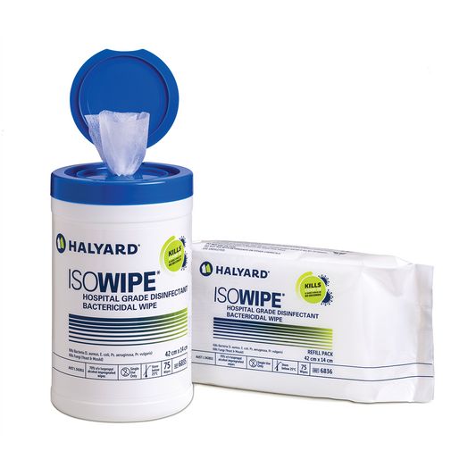 Halyard Isowipe Bactericidal Wipe Refill Pack