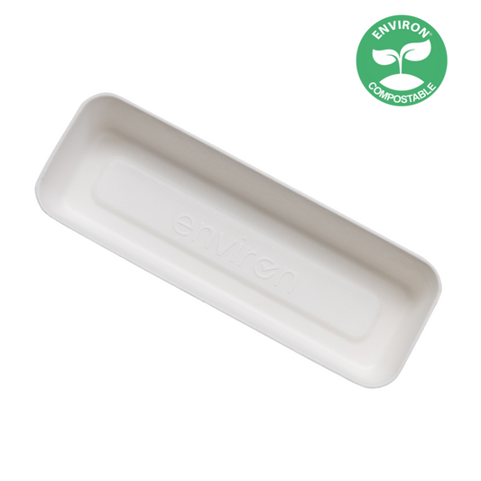 Injection Tray 200 x 70 x 28.5mm Compostable Non Sterile
