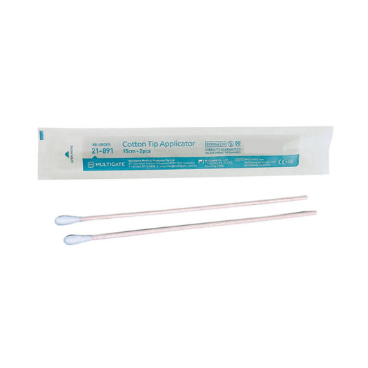 Multigate 21-891 Cotton Tipped Applicator (Pack of 2) 15cm Sterile
