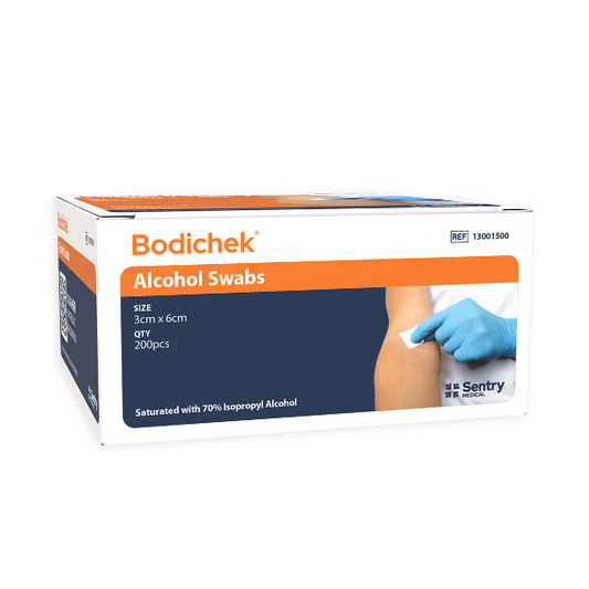 Sentry Medical Bodichek 70% Isopropyl Alcohol Swab 3cm x 6cm