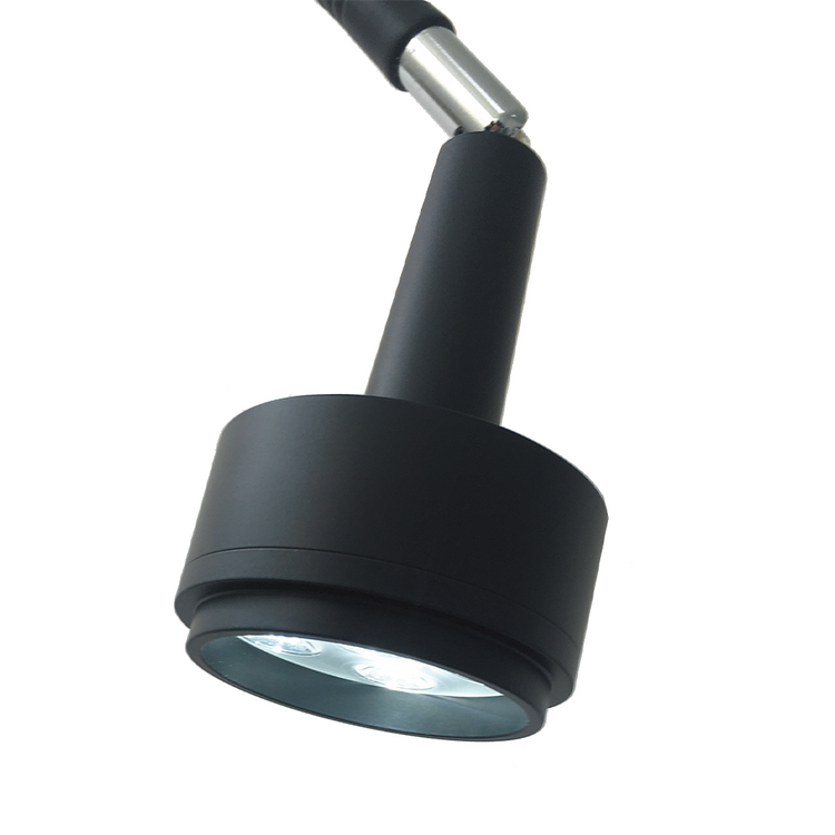 PML2 LED Examination Light Black Wall and Mobile