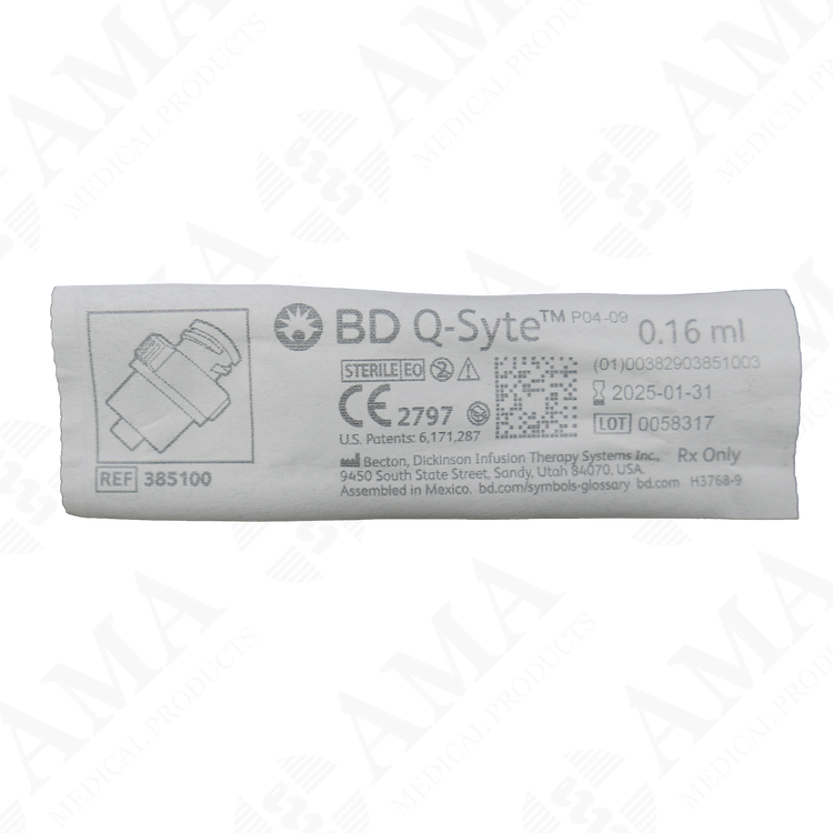 BD Q-Syte Luer Access Split Septum IV Connector